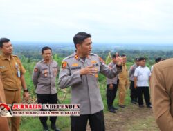 Dukung Ketahanan Pangan, Kapolres Ngawi Cek Lahan Jagung Siap Panen