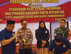 Polres Pasuruan Hadiri Pelantikan IPSI serta Deklarasi Satgas Sentot Prawirodirdjo