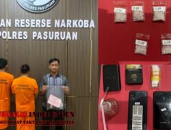 Ungkap Kasus Sabu, Polres Pasuruan Amankan Pasutri di Rembang dan Sita 4.5 Gram Barang Bukti