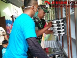 Babinsa Pandowan Pendampingan Pendistribusian Makan Bergizi Gratis