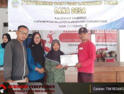 RINGANKAN BEBAN EKONOMI KELUARGA MISKIN, 42 WARGA TERIMA BANTUAN LANGSUNG TUNAI DARI PEMERINTAH KALURAHAN SAMBIREJO