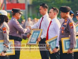 Satreskrim Polres Gresik Terima Penghargaan Dari Kapolda Jatim Usai Ungkap Kasus Pembunuhan 1×24 Jam