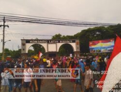 Aksi Protes Warga Gunung Bukor Pulangkan Alat Berat Tolak Pembangunan Batalyon Marinir di Pasuruan