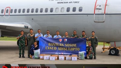 Peduli Bencana, Lanud Adisutjipto Kirimkan Bantuan untuk Korban Banjir Sumatera