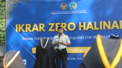 Apel siaga ikhrar Zero Halilintar dihalaman Lapas Kelas II A Sidoarjo
