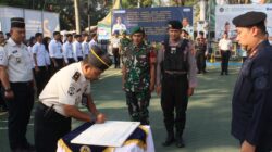 Kegiatan Apel digelar diHalaman Lembaga Pemasyarakatan Kelas IIA Sidoarjo dan ikhrar bersama