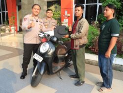 Polres Gresik Kembalikan 3 Motor Korban Curanmor dan Begal Tanpa Biaya