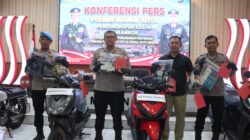 Polres Madiun Kota Ungkap 3 Kasus Curanmor 4 Orang Residivis Diamankan