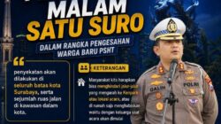 Jelang Malam Satu Suro, Aparat Terapkan Penyekatan dan Rekayasa Lalu Lintas untuk Pengamanan Pengesahan Warga Baru PSHT di Surabaya