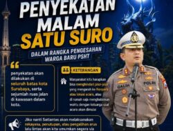 Jelang Malam Satu Suro, Aparat Terapkan Penyekatan dan Rekayasa Lalu Lintas untuk Pengamanan Pengesahan Warga Baru PSHT di Surabaya
