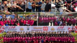 Prank Hari Bhayangkara, PJU Polda Jatim, Polrestabes & Polres Pelabuhan Tanjung Perak Keluar Hadapi Massa AMI, Ujungnya Malah Potong Kue