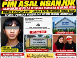 Diduga Rugikan Keluarga Istri Hingga Ratusan Juta Rupiah, PMI Asal Nganjuk Dilaporkan ke Polda Jatim dan Diadukan ke BP3MI Jatim