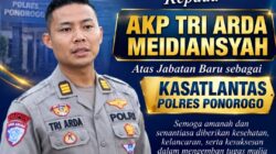 KJN Ucapkan Selamat kepada AKP Tri Arda Meidiansyah atas Jabatan Baru sebagai Kasatlantas Polres Ponorogo