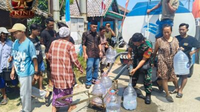 Kawal Bantuan Air Bersih untuk Warga, Kades Gunung Kaler Apresiasi Kepedulian KJNI