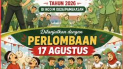 Kodim 0826/Pamekasan Semarakkan HUT RI ke-81 dengan Senam Bersama dan Lomba Rakyat