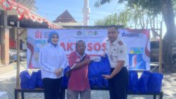 Lapas Klas IIA Sidoarjo merayakan HUT RI ke 81 mengadakan berbagai lomba dan bakti sosial diwarga sekitar 45 paket semboko