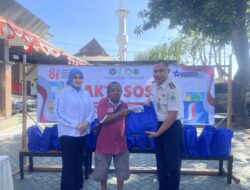 Lapas Klas IIA Sidoarjo merayakan HUT RI ke 81 mengadakan berbagai lomba dan bakti sosial diwarga sekitar 45 paket semboko