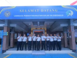 Perkuat Pengawasan dan Pelayanan Kakanwil Ditjenpas Jatim Tinjau Lapas Sidoarjo