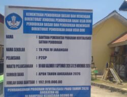 ANGGARAN APBN Rp192,9 Juta untuk Rehabilitasi TK PKK IV Jarangan Disorot, APH dan Instansi Terkait Diminta Turun Tangan