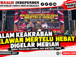 Malam Keakraban Relawan Mertelu Hebat Digelar Meriah, Dimas Tedjo dan Zarima Jadi Bintang Tamu